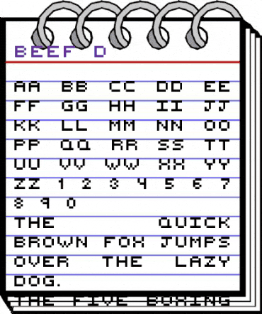 Beef'd Regular animated font preview Beef'd Regular animated font preview