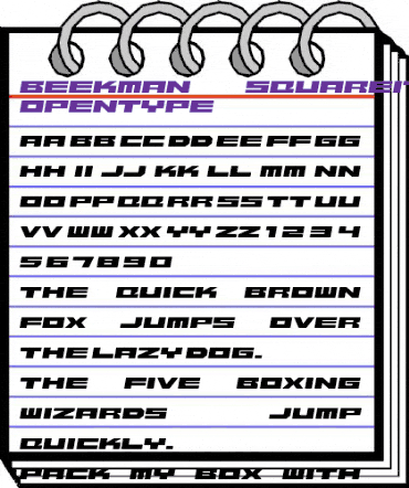 Beekman-SquareItalic Regular animated font preview Beekman-SquareItalic Regular animated font preview