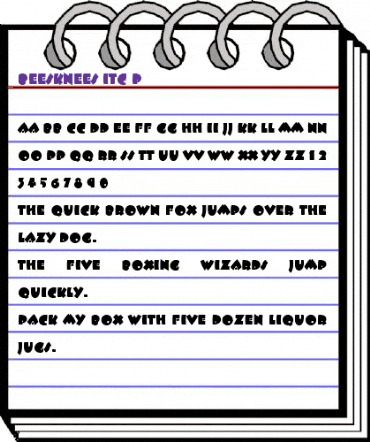 Beesknees Itc P Regular animated font preview Beesknees Itc P Regular animated font preview