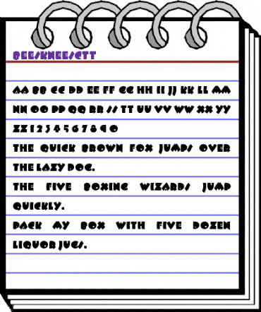 BeeskneesCTT Regular animated font preview BeeskneesCTT Regular animated font preview