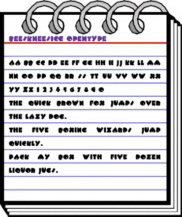 BeeskneesICG Medium animated font preview BeeskneesICG Medium animated font preview