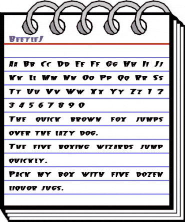 BeetleJ Bold animated font preview BeetleJ Bold animated font preview