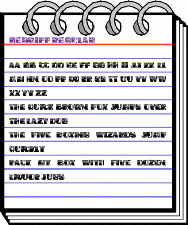 Begriff Regular animated font preview Begriff Regular animated font preview