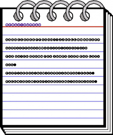 Behaviour Regular animated font preview Behaviour Regular animated font preview