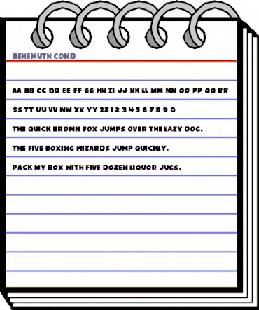 Behemuth Condensed Condensed animated font preview Behemuth Condensed Condensed animated font preview