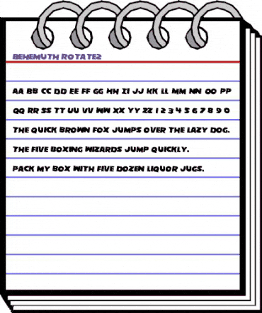 Behemuth Rotated 2 Regular animated font preview Behemuth Rotated 2 Regular animated font preview