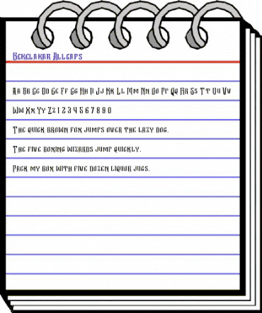 Bekelakar Allcaps animated font preview Bekelakar Allcaps animated font preview