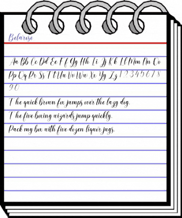 Belarose Regular animated font preview Belarose Regular animated font preview