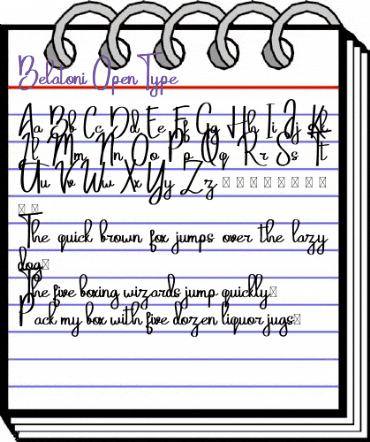 Belatoni Regular animated font preview Belatoni Regular animated font preview