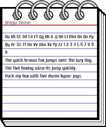 Belgia Demo Regular animated font preview