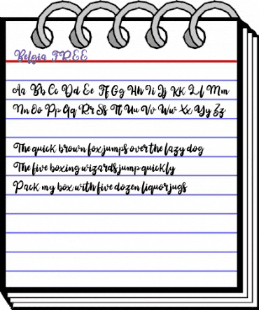 Belgia FREE Regular animated font preview