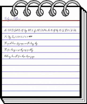 Belgium Catherine Regular animated font preview Belgium Catherine Regular animated font preview