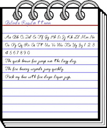 Belinda Regular animated font preview Belinda Regular animated font preview