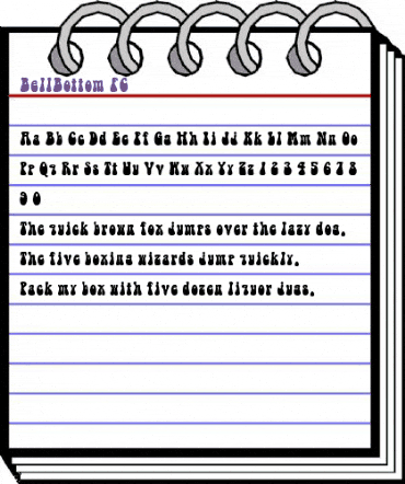 BellBottom FC Regular animated font preview