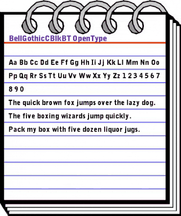 BellGothicC Blk BT Regular animated font preview BellGothicC Blk BT Regular animated font preview