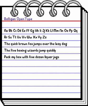 Belligan Regular animated font preview