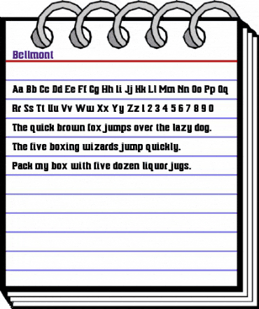 Bellmont Regular animated font preview