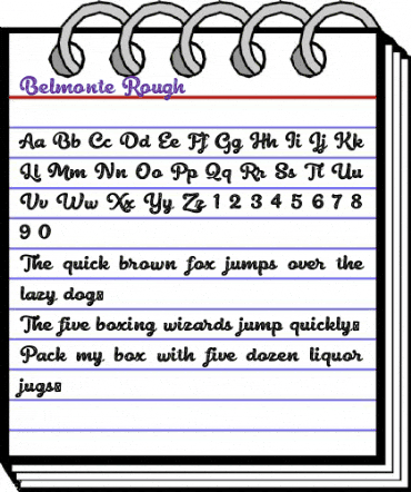 Belmonte Rough Regular animated font preview Belmonte Rough Regular animated font preview