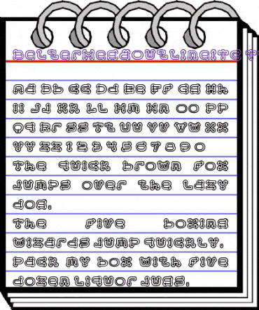 BelterMegaOutlineITC TT Regular animated font preview