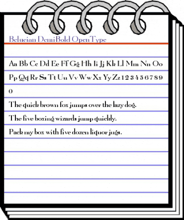 Belucian DemiBold animated font preview Belucian DemiBold animated font preview