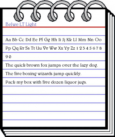 Belwe LT Light Regular animated font preview Belwe LT Light Regular animated font preview