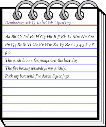 BemboExpertBQ-ItalicOsF Regular animated font preview BemboExpertBQ-ItalicOsF Regular animated font preview