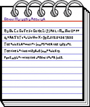 Benci Malaysia Regular animated font preview Benci Malaysia Regular animated font preview