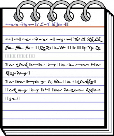 Bendigo Pi LET Plain animated font preview