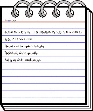 Benegraphic Regular animated font preview Benegraphic Regular animated font preview