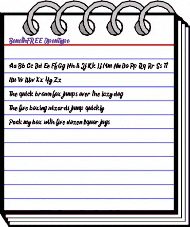 Beneth FREE Regular animated font preview