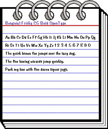 Benguiat Frisky CG Bold animated font preview Benguiat Frisky CG Bold animated font preview