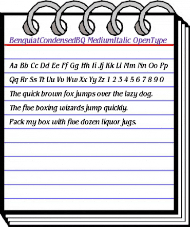 Benguiat BQ Regular animated font preview Benguiat BQ Regular animated font preview
