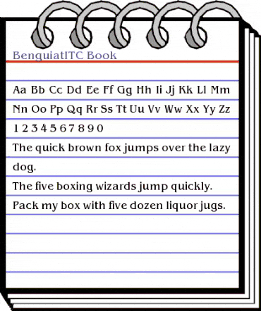 BenguiatITC Book animated font preview