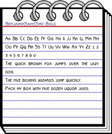 BenjaminSansSmc Bold animated font preview BenjaminSansSmc Bold animated font preview