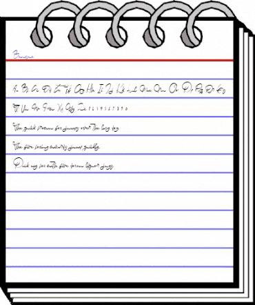 Bensue Regular animated font preview