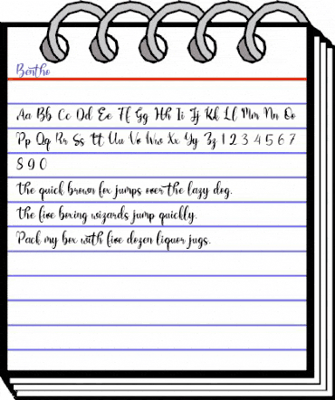 Bentho Regular animated font preview