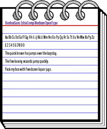 BentonSans ExtraComp Medium Regular animated font preview BentonSans ExtraComp Medium Regular animated font preview