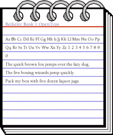 Berkeley Regular animated font preview Berkeley Regular animated font preview