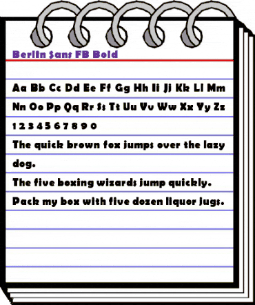 Berlin Sans FB Bold animated font preview Berlin Sans FB Bold animated font preview