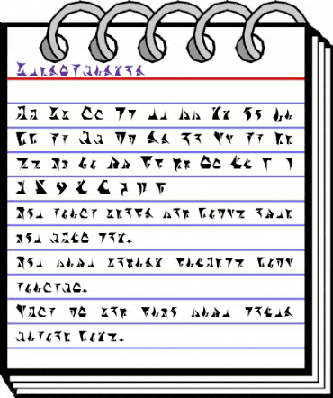 BernyKlingon Regular animated font preview