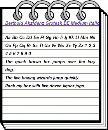 Berthold Akzidenz Grotesk BE Regular animated font preview Berthold Akzidenz Grotesk BE Regular animated font preview