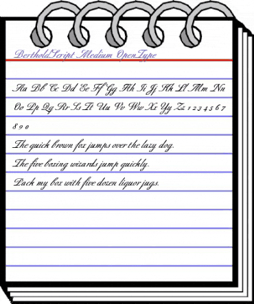 Berthold Script Medium animated font preview Berthold Script Medium animated font preview