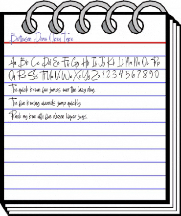 Berthusen Demo Regular animated font preview Berthusen Demo Regular animated font preview