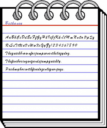 Bethaney Regular animated font preview Bethaney Regular animated font preview