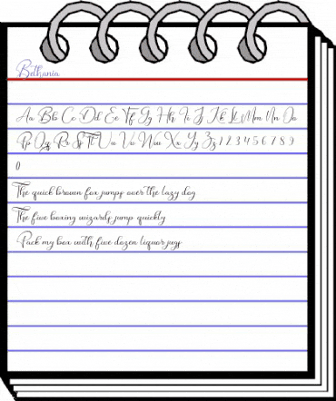 Bethania Regular animated font preview Bethania Regular animated font preview