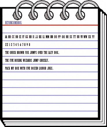 BetonComDBol Regular animated font preview BetonComDBol Regular animated font preview