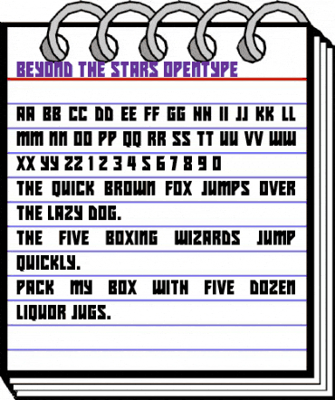 Beyond The Stars Regular animated font preview Beyond The Stars Regular animated font preview