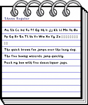 Bhana Regular animated font preview