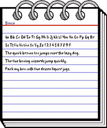 Biasa Regular animated font preview