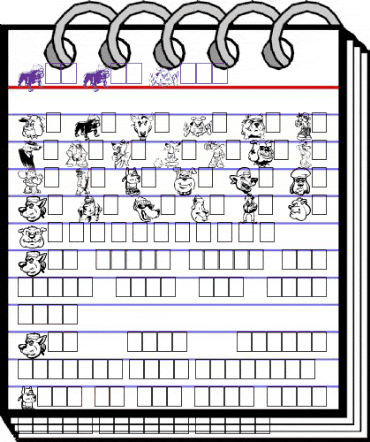 Big Bad Dogs Regular animated font preview